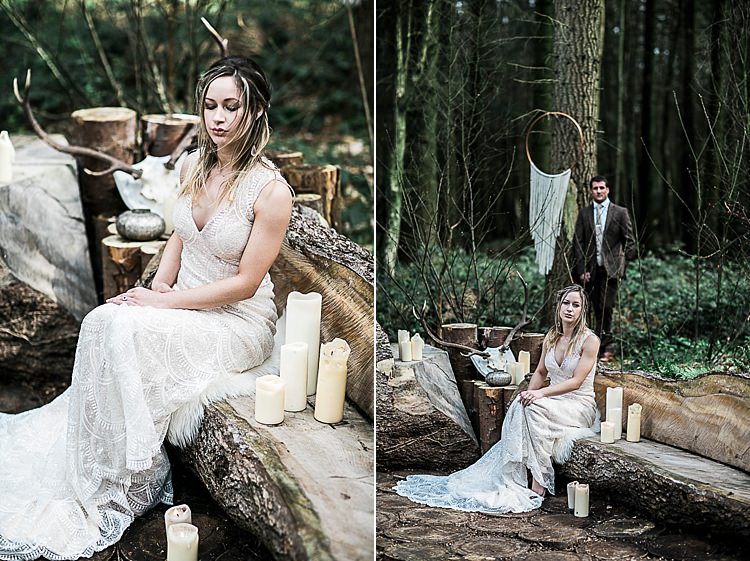 Bohemian Macramé Woodland Wedding Ideas https://samieleephotography.com/