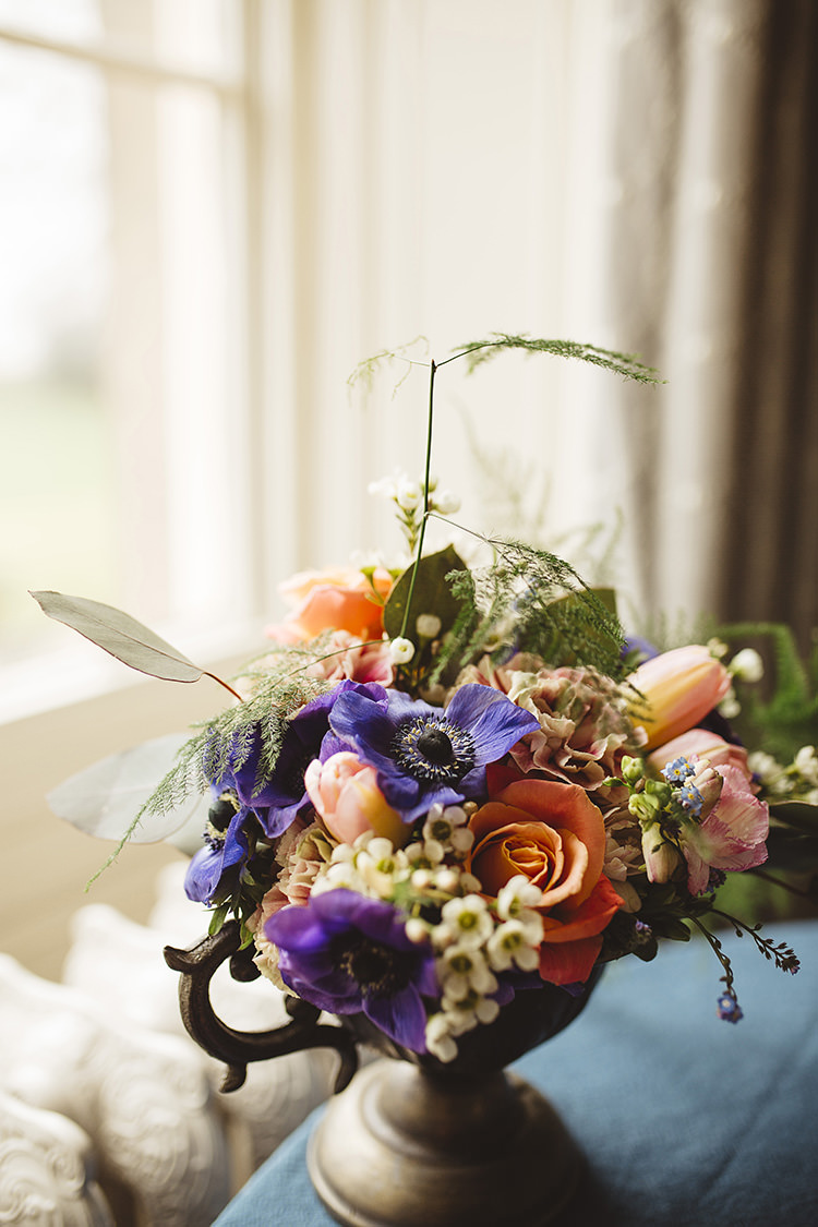 Flowers Wax Rose Tulip Peach Purple Dutch Masters Wedding Inspiration https://www.kindredphotography.co.uk/