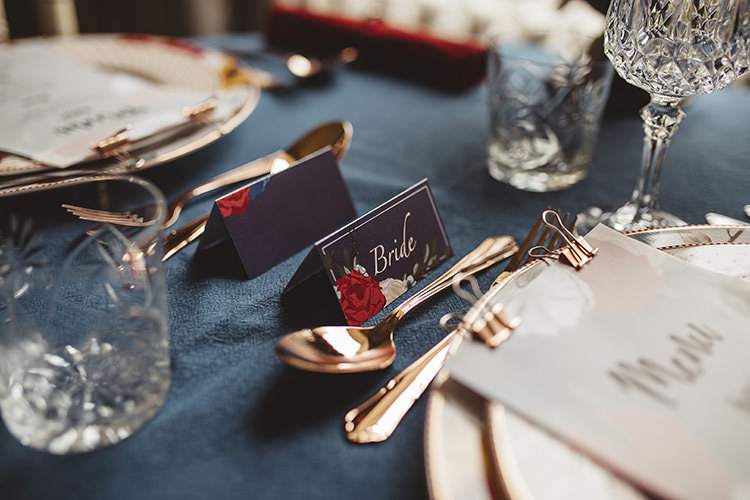 Floral Place Name Card Dutch Masters Wedding Inspiration https://www.kindredphotography.co.uk/