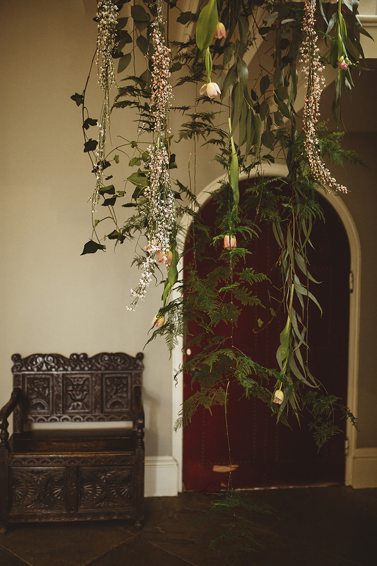 Hanging Flowers Installation Greenery Foliage Dutch Masters Wedding Inspiration https://www.kindredphotography.co.uk/