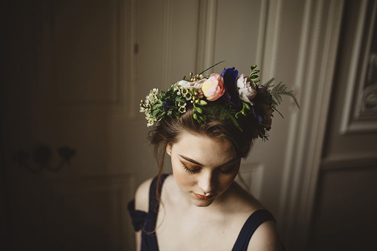 Flower Crown Bride Bridal Dutch Masters Wedding Inspiration https://www.kindredphotography.co.uk/