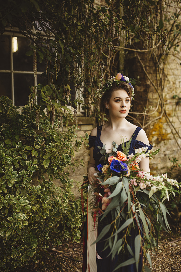 Large Bouquet Bride Bridal Ribbons Greenery Foliage Dutch Masters Wedding Inspiration https://www.kindredphotography.co.uk/
