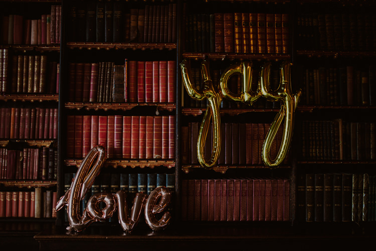 Helium Metallic Word Love Yay Balloons 1920s Speakeasy Country House Glamour Wedding https://www.bearscollective.com/