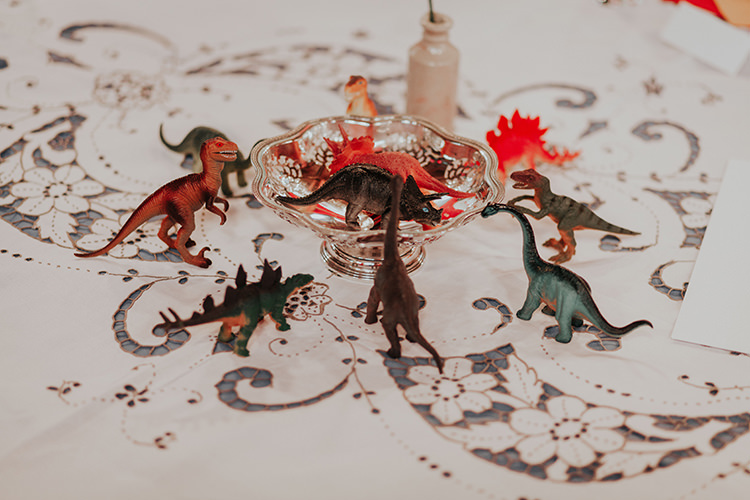 Decor Table All The Colours Quirky Dinosaur Wedding https://leahlombardi.com/