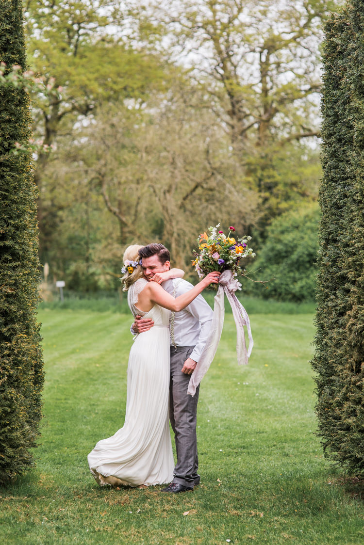 First Look Wedding Ideas Country Estate Garden http://annamorganphotography.co.uk/