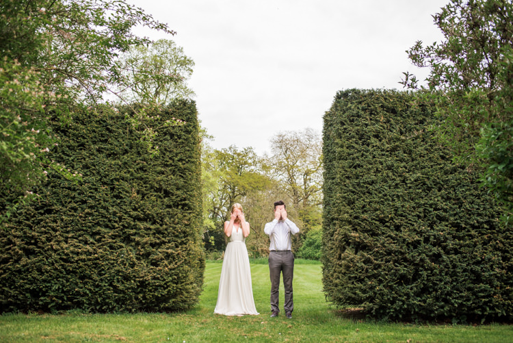 First Look Wedding Ideas Country Estate Garden http://annamorganphotography.co.uk/