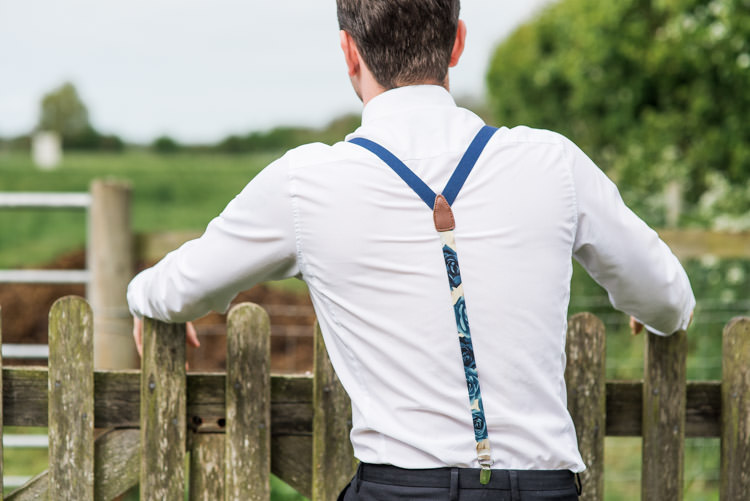 Print Bow Tie Braces Groom Style Outfit Attire First Look Wedding Ideas Country Estate Garden http://annamorganphotography.co.uk/