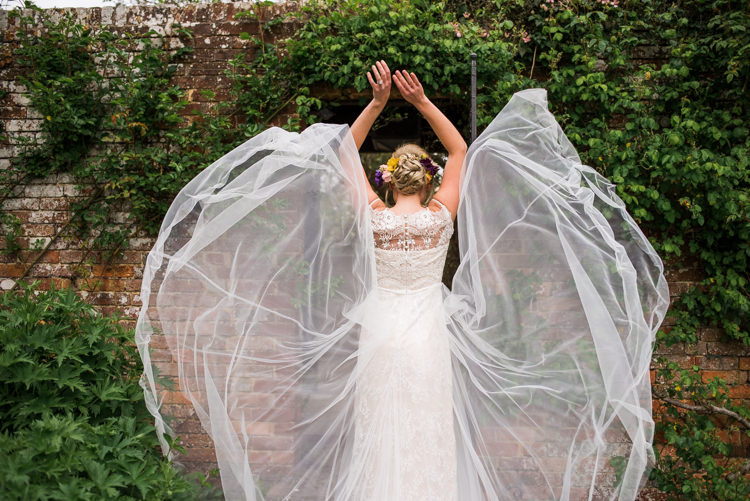 Dress Bride Bridal Fashion Lace Catherine Deane Tulle Gown First Look Wedding Ideas Country Estate Garden http://annamorganphotography.co.uk/