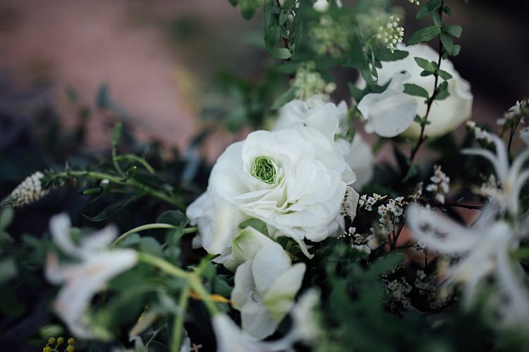 Floral Arrangement Romantic Desert Elopement Ideas http://beginningandendphoto.com/