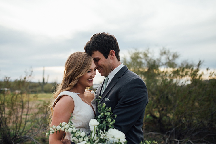Bride Groom Laughter Romantic Desert Elopement Ideas http://beginningandendphoto.com/