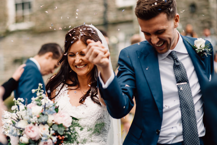 Confetti Throw Delightfully Stylish Spring Wedding in the Lake District http://jamiedunnphotography.com/