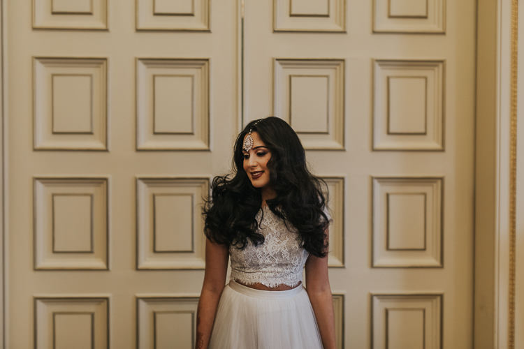 Bride Bridal Separates Skirt Top Lace Tulle Modern Jewel Tone Asian Fusion Wedding Ideas http://liannegrayphotography.com/