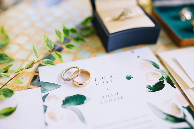 Rings Bohemian Outdoor Greenery Wedding Georgia http://www.sowingclover.com/