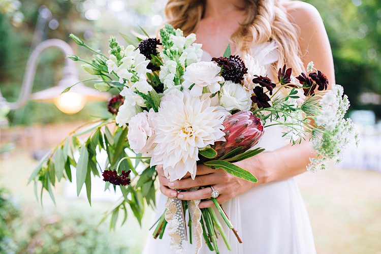 Bride Bouquet Bohemian Outdoor Greenery Wedding Georgia http://www.sowingclover.com/