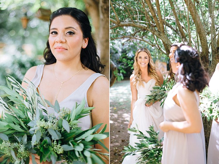 Bridesmaids Bohemian Outdoor Greenery Wedding Georgia http://www.sowingclover.com/