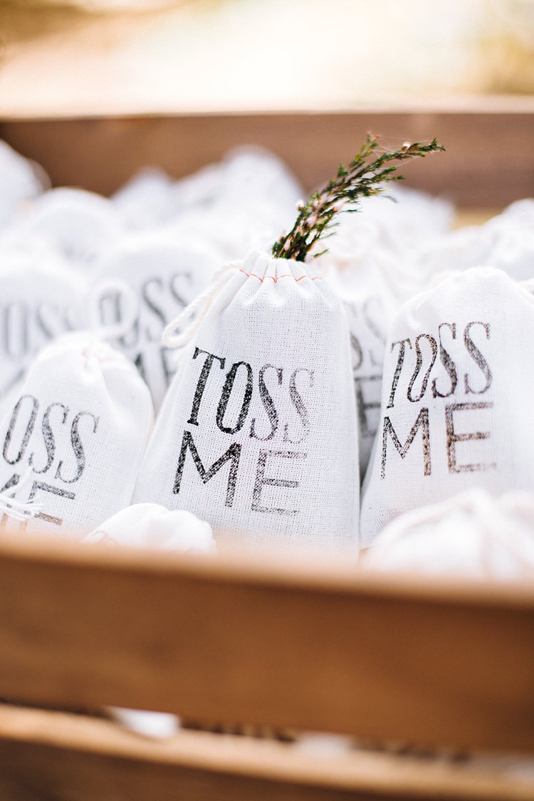 Confetti Bags Bohemian Outdoor Greenery Wedding Georgia http://www.sowingclover.com/