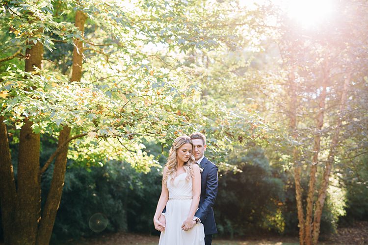 Bride Groom Close Trees Bohemian Outdoor Greenery Wedding Georgia http://www.sowingclover.com/