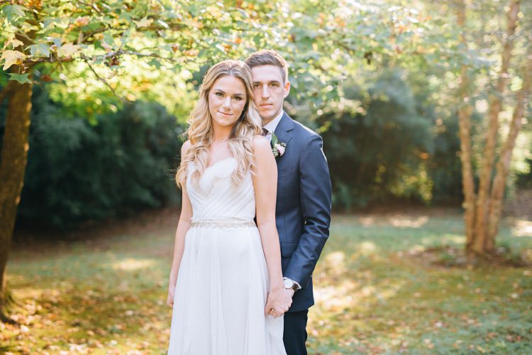 Bride Groom Close Bohemian Outdoor Greenery Wedding Georgia http://www.sowingclover.com/