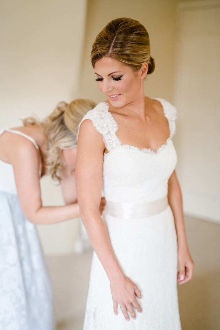 Bride Bridal Lace Straps Paloma Blanca Dress Gown Pretty Relaxed Lavender Country Wedding http://www.lydiastampsphotography.com/