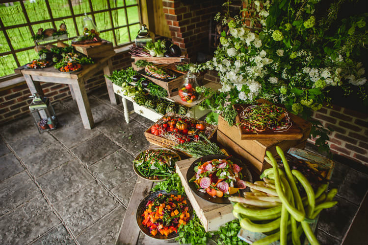 Food Catering Table Decor Meal Buffet Garden of Hygge Wedding Ideas http://www.sophieduckworthphotography.com/