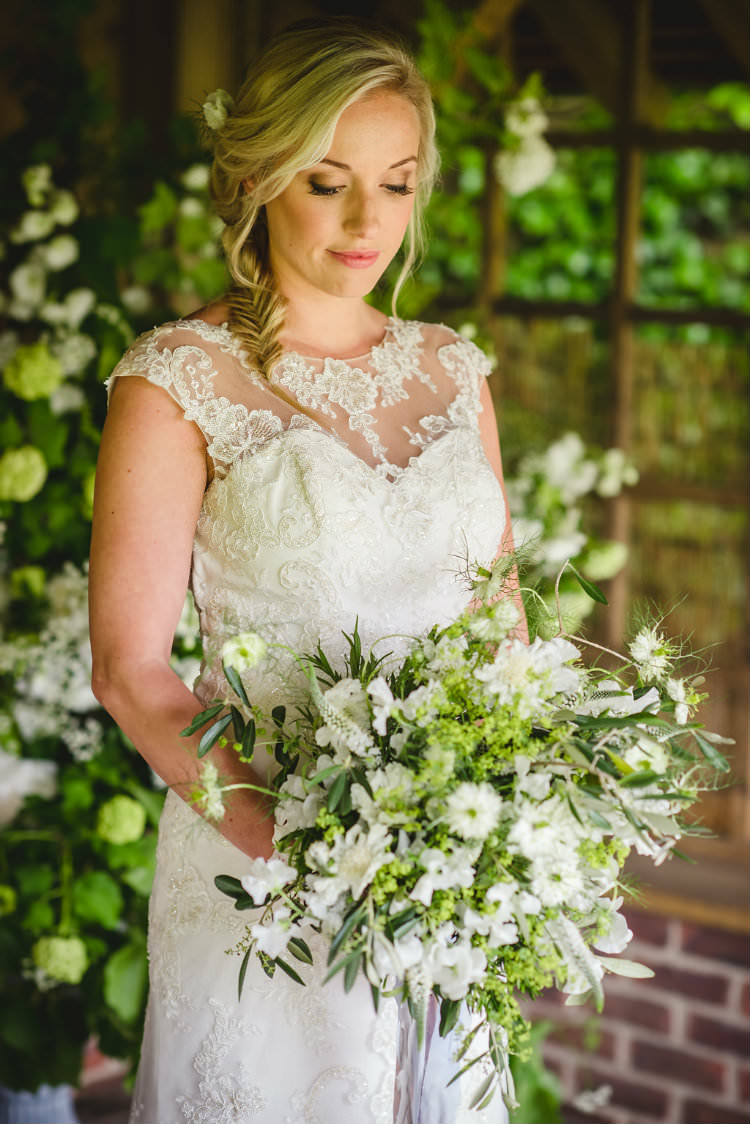 Greenery Bouquet Foliage Flowers Bride Bridal Ribbons Garden of Hygge Wedding Ideas http://www.sophieduckworthphotography.com/