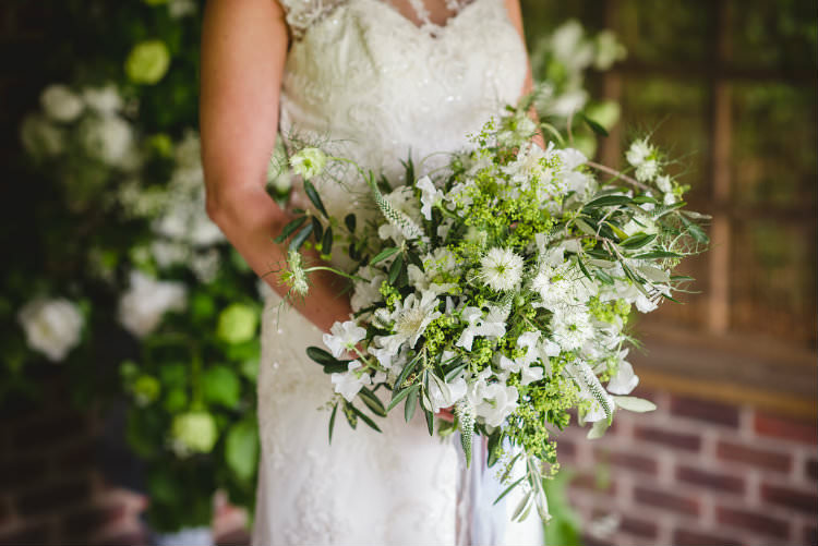 Greenery Bouquet Foliage Flowers Bride Bridal Ribbons Garden of Hygge Wedding Ideas http://www.sophieduckworthphotography.com/