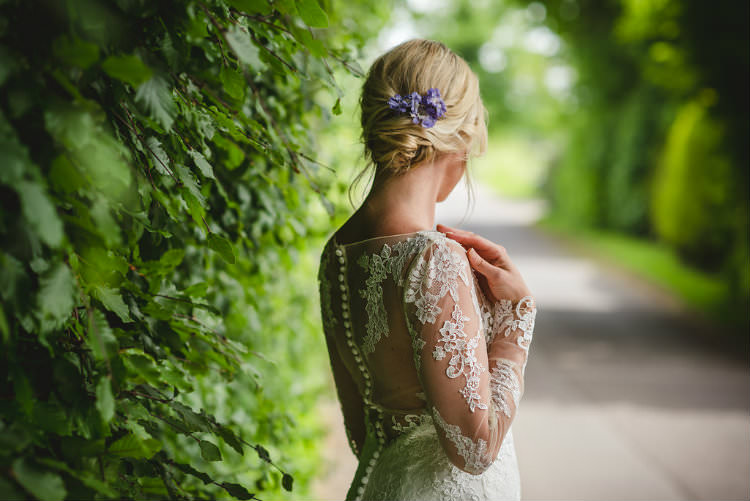 Ellis Bridal Long Lace Sleeves Dress Bride Bridal Gown Garden of Hygge Wedding Ideas http://www.sophieduckworthphotography.com/