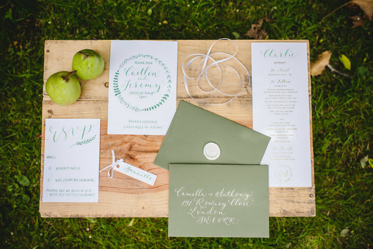 Calligraphy Stationery Invitation Invite Envelope Wax Seal Garden of Hygge Wedding Ideas http://www.sophieduckworthphotography.com/