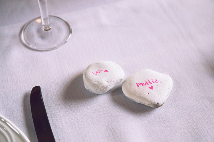 Place Name Pebbles Relaxed Bohemian Spring Barn Wedding http://emilytylerphotography.com/