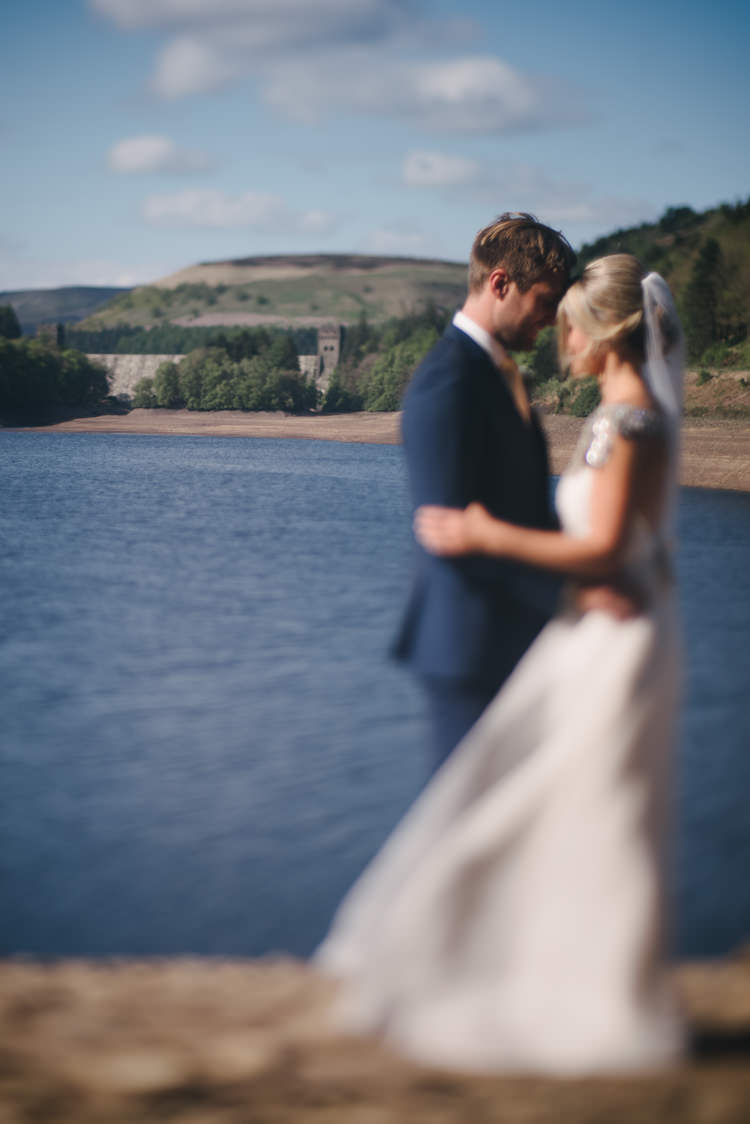 Bride Bridal Dress Gown Anna Campbell Embellishment A Line Veil John Lewis Groom Rustic DIY Wedding at Home in the Peak District http://www.peakography.co.uk/