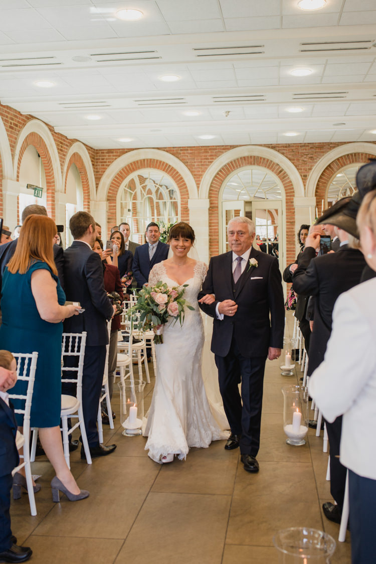 Bride Bridal Essense of Australia Gown Dress Long Sleeves Veil Bouquet Eucalptus Rose Blush Pink Ceremony Classic Spring Cherry Blossom Wedding http://www.hannahmcclunephotography.com/