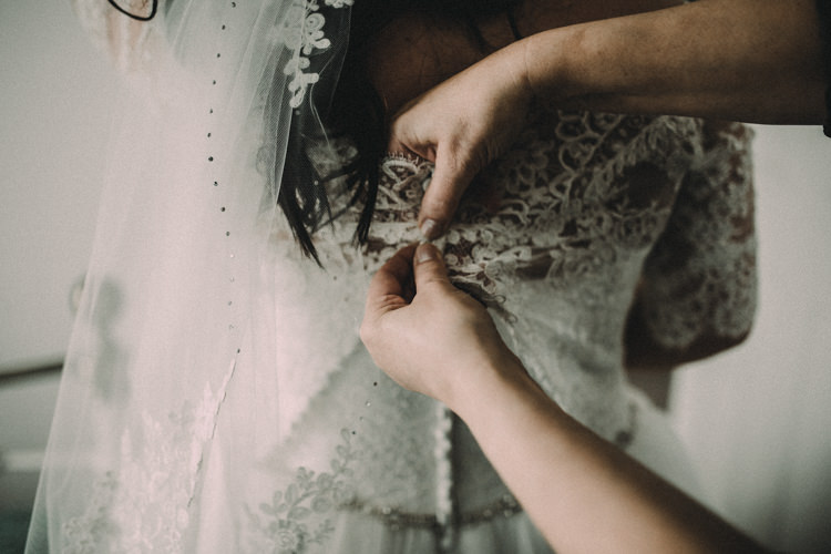 Lace Dress Gown Bride Bridal Woodland Lavender Spring Country Wedding http://www.carlablainphotography.co.uk/
