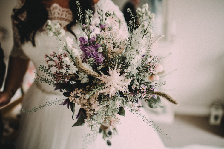 Bouquet Flowers Astilbe Bride Bridal Stocks Woodland Lavender Spring Country Wedding http://www.carlablainphotography.co.uk/