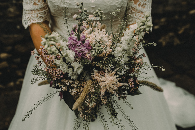 Bouquet Flowers Bride Bridal Astilbe Stocks Woodland Lavender Spring Country Wedding http://www.carlablainphotography.co.uk/