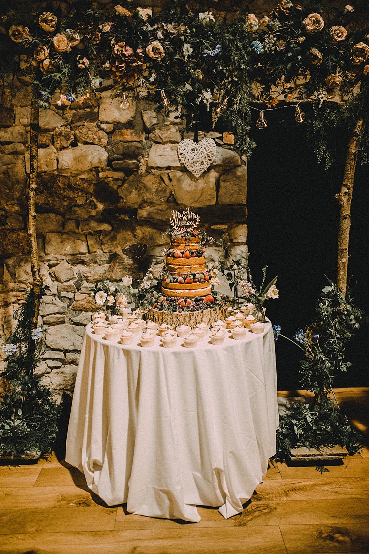 Flower Arch Backdrop Cake Table Woodland Lavender Spring Country Wedding http://www.carlablainphotography.co.uk/