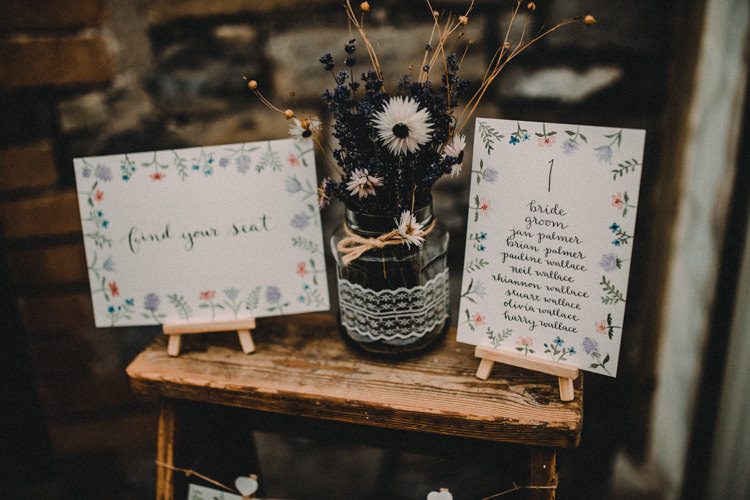 Ladder Seating Chart Woodland Lavender Spring Country Wedding http://www.carlablainphotography.co.uk/