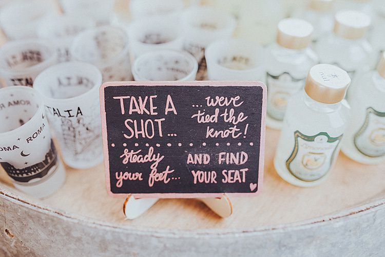 Drinks Shots Sign Destination Italy Wedding Burgundy http://www.brookrosephotography.co.uk/