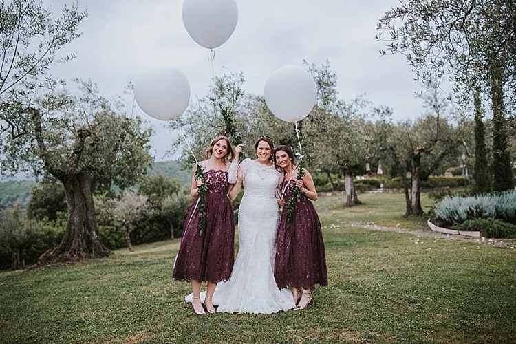 Giant Balloons Destination Italy Wedding Burgundy http://www.brookrosephotography.co.uk/