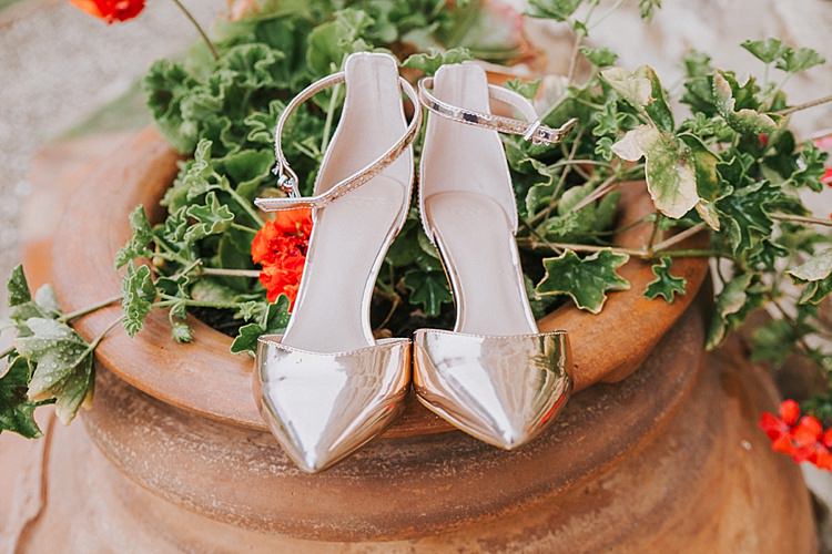 Metallic Gold Shoes Bride Bridal Destination Italy Wedding Burgundy http://www.brookrosephotography.co.uk/