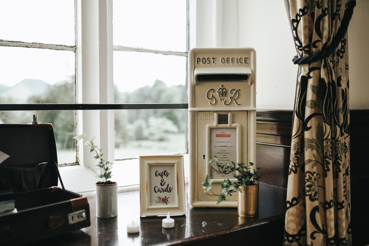 Post Box Card Holder Crafty Fun Budget Friendly Wedding https://www.pearbearphotography.com/