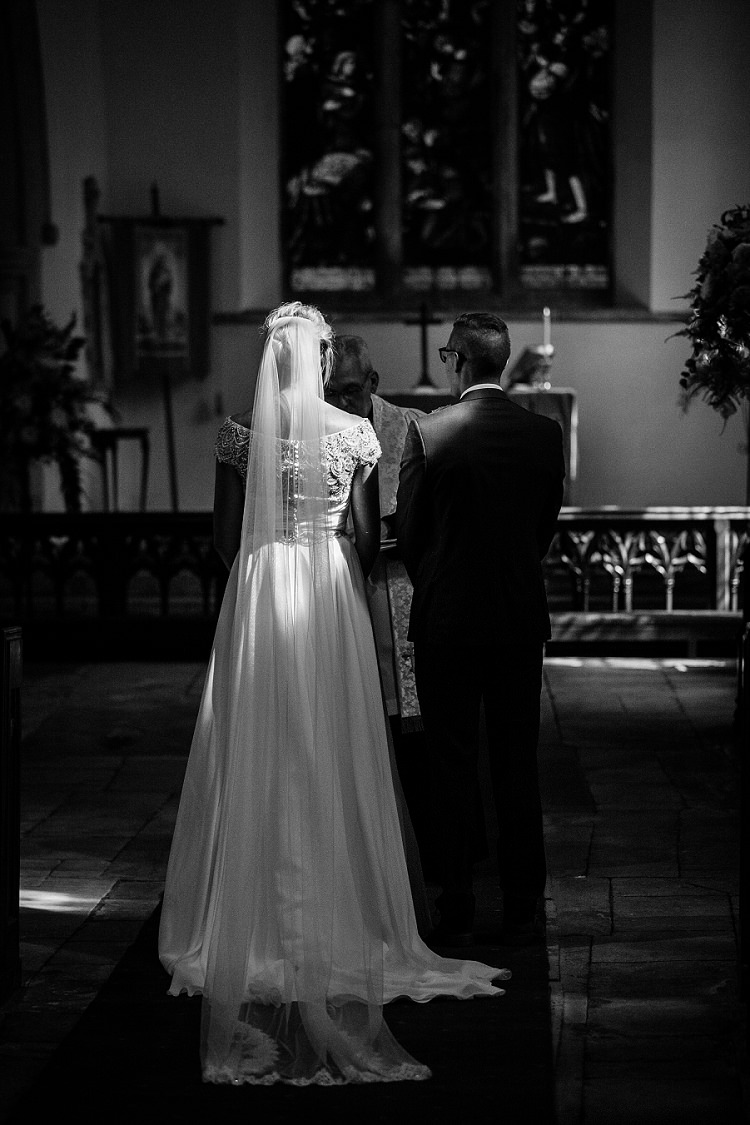 Church Ceremony Graceful Walled Garden Wedding http://helenkingphotography.co.uk/