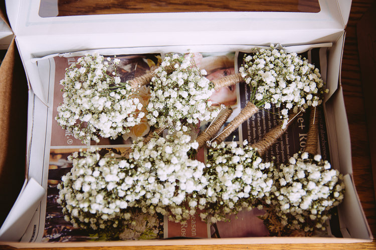 Gyp Gypsophila Baby Breath Buttonholes Romantic Soft Pastel Pretty Wedding http://hayleybaxterphotography.com/