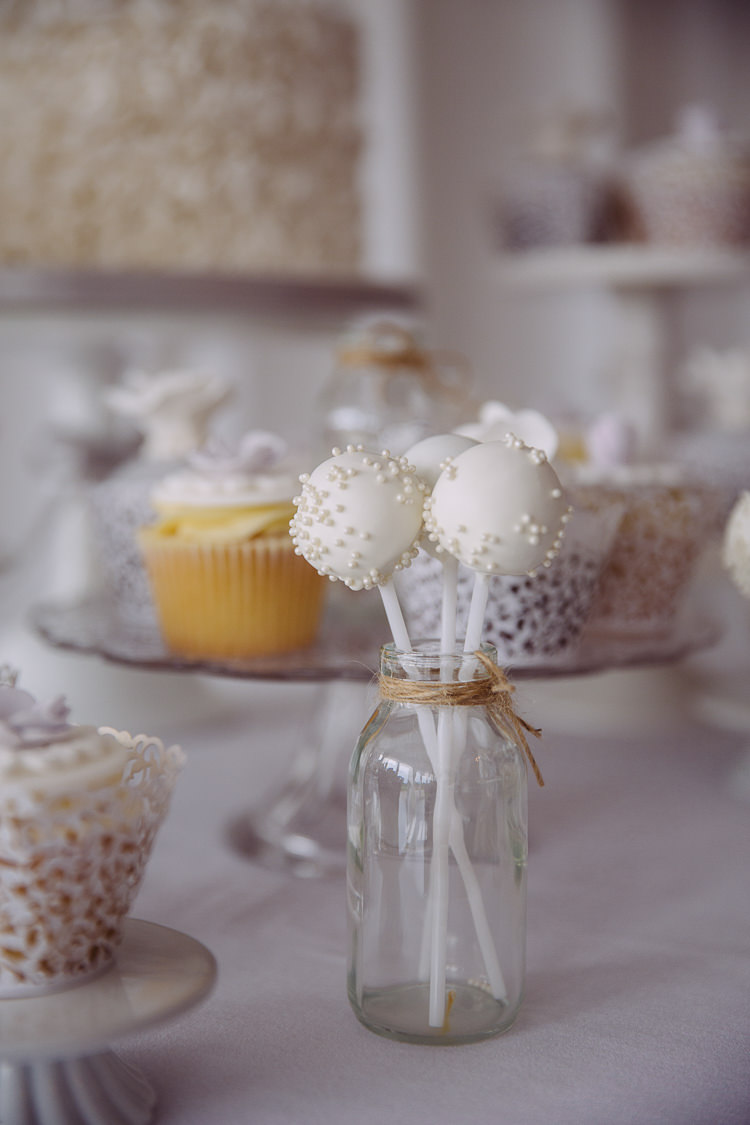 Cream Cake Pops Milk Bottle Romantic Soft Pastel Pretty Wedding http://hayleybaxterphotography.com/