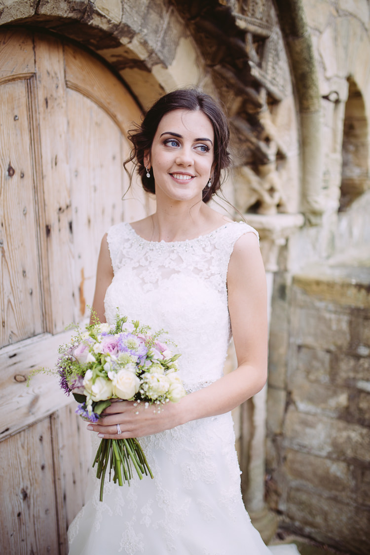 Lace Dress Gown Bride Bridal Straps Romantic Soft Pastel Pretty Wedding http://hayleybaxterphotography.com/
