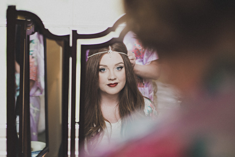 Make Up Bride Bridal Red Lips Enchanting Free-Spirited Outdoor Wedding http://www.johnelphinstonestirling.com/