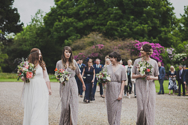 Long Sequin Glitter Bridesmaid Dresses Enchanting Free-Spirited Outdoor Wedding http://www.johnelphinstonestirling.com/