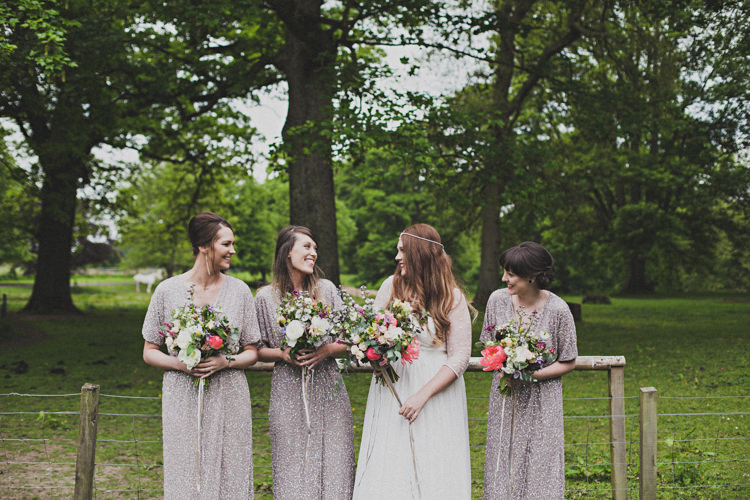 Long Glitter Sequin Bridesmaid Dresses Enchanting Free-Spirited Outdoor Wedding http://www.johnelphinstonestirling.com/