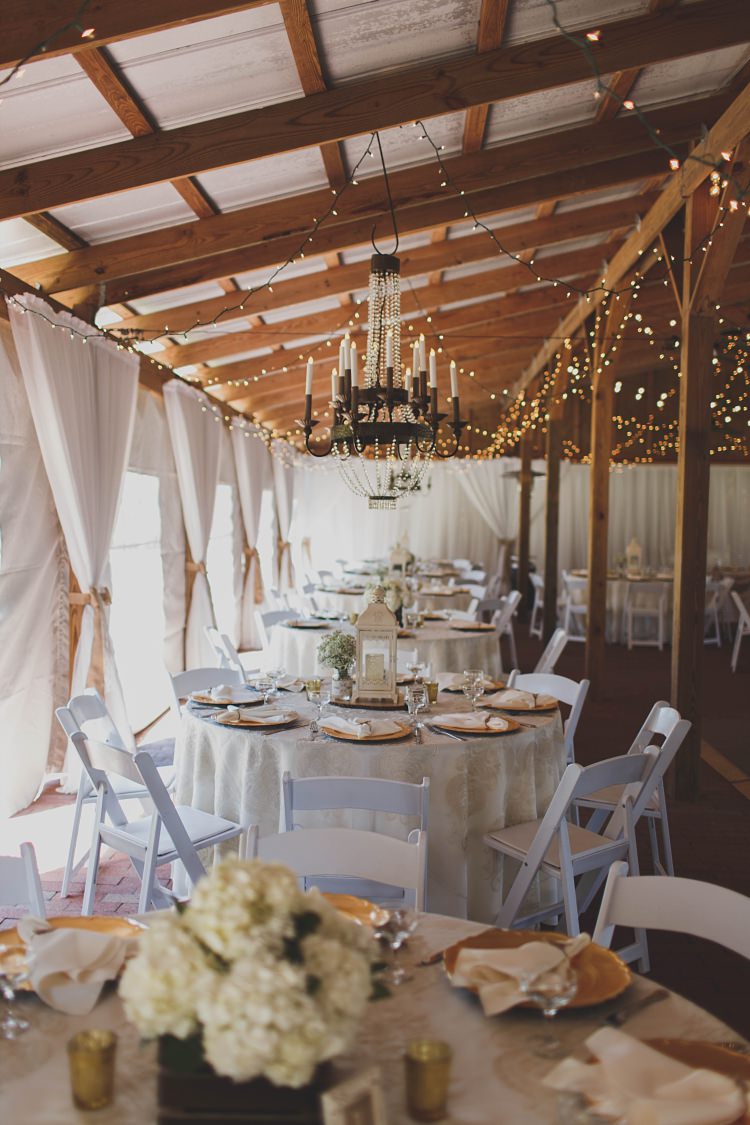 Reception Chandeliers Lights Glam Twinkling Ranch Wedding Florida https://www.stacypaulphotography.com/