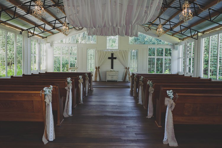 Venue Ceremony Pews Glam Twinkling Ranch Wedding Florida https://www.stacypaulphotography.com/