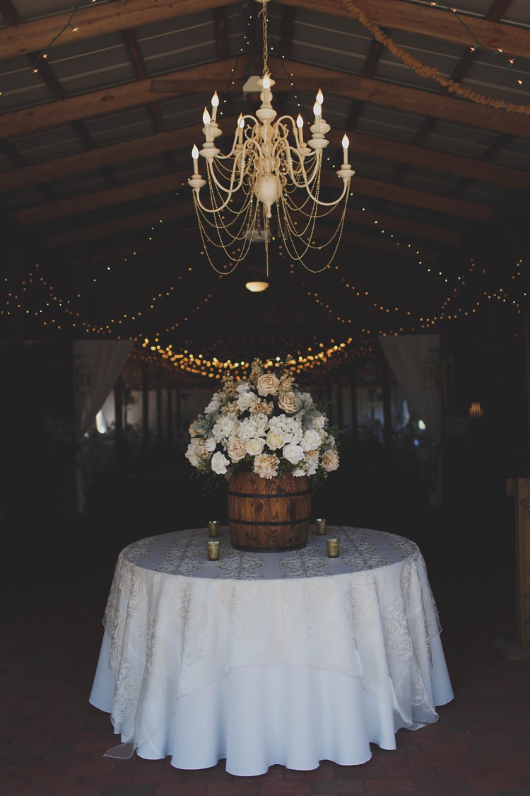 Chandelier Table Glam Twinkling Ranch Wedding Florida https://www.stacypaulphotography.com/